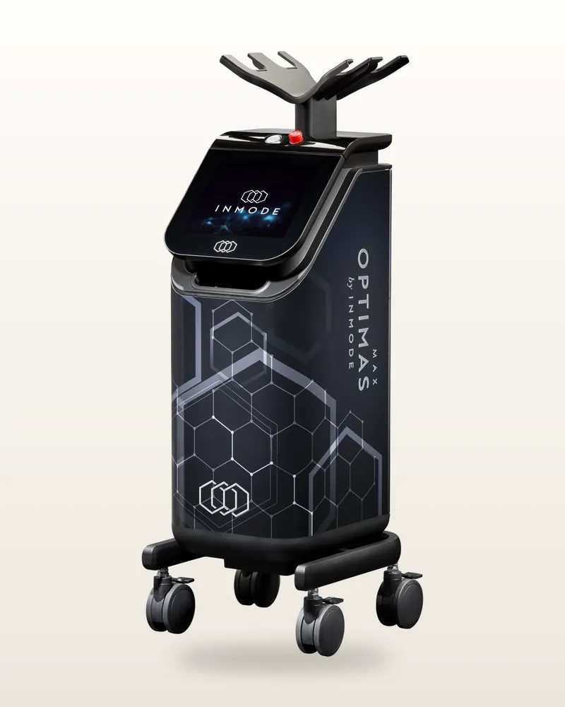 Plataforma Optimas MAX de InMode, equipo con el que se aplica la luz pulsada Lumecca Peak